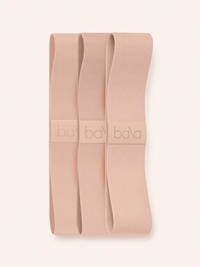 Bala Bands Resistance Bands Set Sand Fabric 3 Pack Light Medium Heavy w/ Case